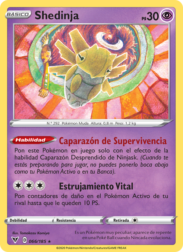 Shedinja 66 — Vivid Voltage (Spanish Pokémon TCG card)