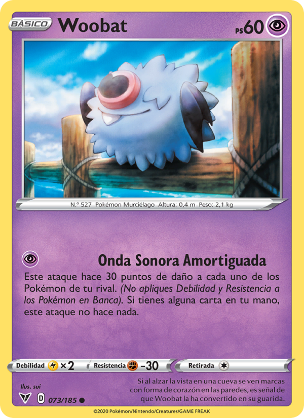 Woobat 73 — Vivid Voltage (Spanish Pokémon TCG card)