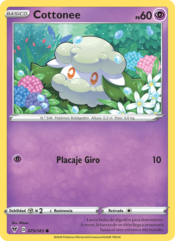 Cottonee 75 — Vivid Voltage (Spanish Pokémon TCG card)