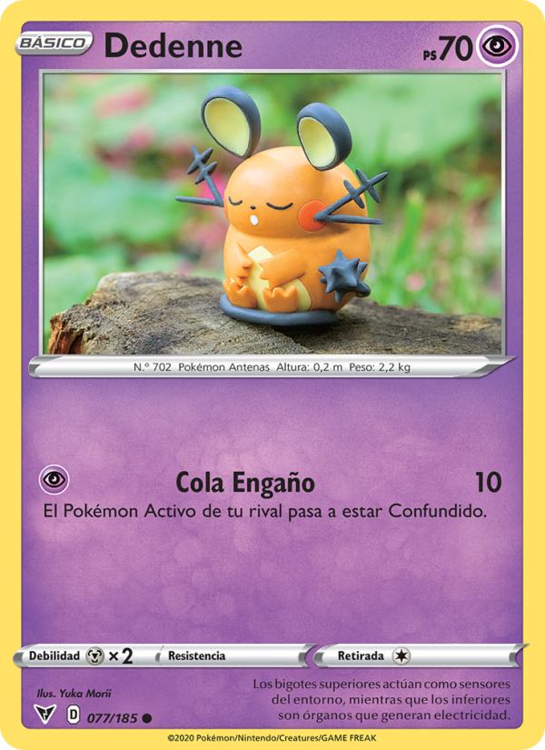 Dedenne 77 — Vivid Voltage (Spanish Pokémon TCG card)