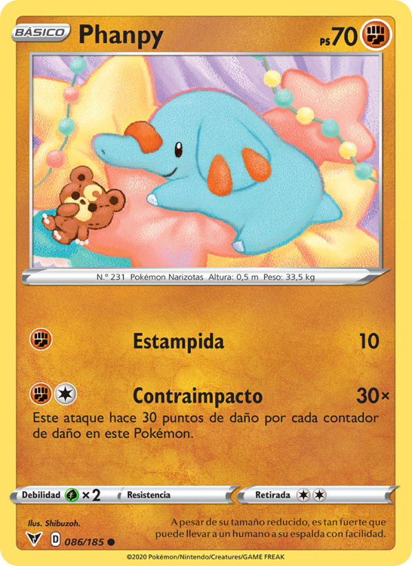 Phanpy 86 — Vivid Voltage (Spanish Pokémon TCG card)