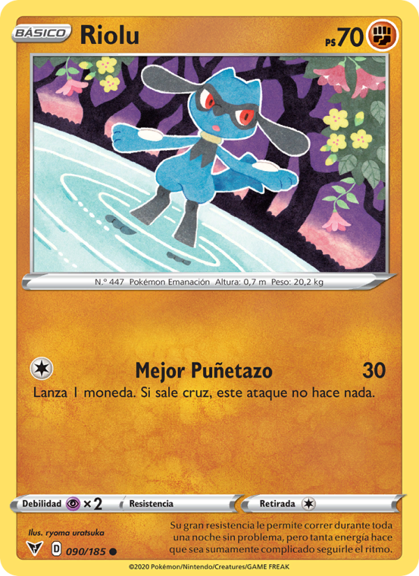 Riolu 90 — Vivid Voltage (Spanish Pokémon TCG card)