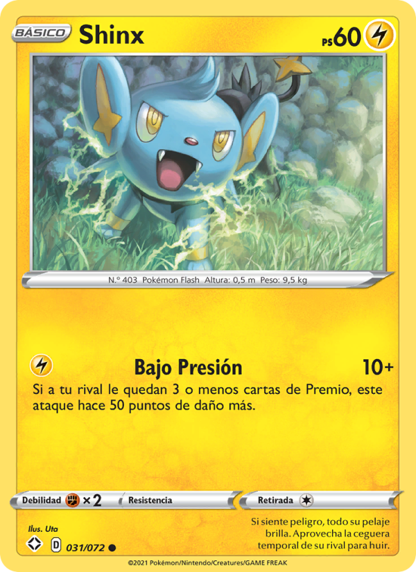 Shinx 31 — Glänzendes Schicksal (Spanish Pokémon TCG card)