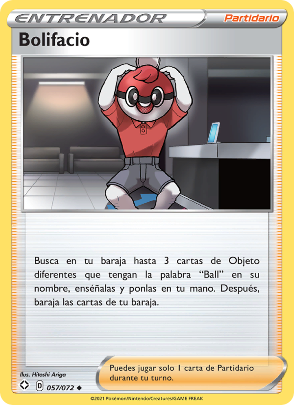 Bolifacio 57 — Glänzendes Schicksal (Spanish Pokémon TCG card)