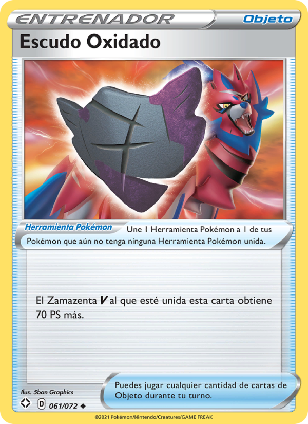 Escudo Oxidado 61 — Glänzendes Schicksal (Spanish Pokémon TCG card)