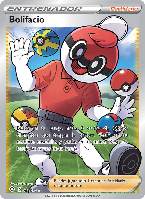 Bolifacio 65 — Glänzendes Schicksal (Spanish Pokémon TCG card)
