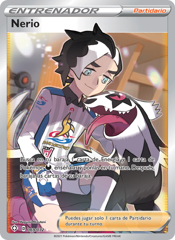 Nerio 69 — Glänzendes Schicksal (Spanish Pokémon TCG card)