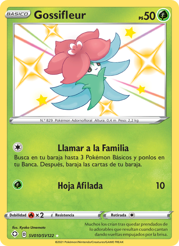 Gossifleur SV010 — Glänzendes Schicksal (Spanish Pokémon TCG card)