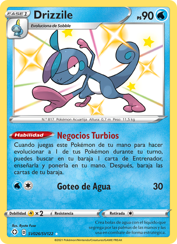 Drizzile SV026 — Glänzendes Schicksal (Spanish Pokémon TCG card)