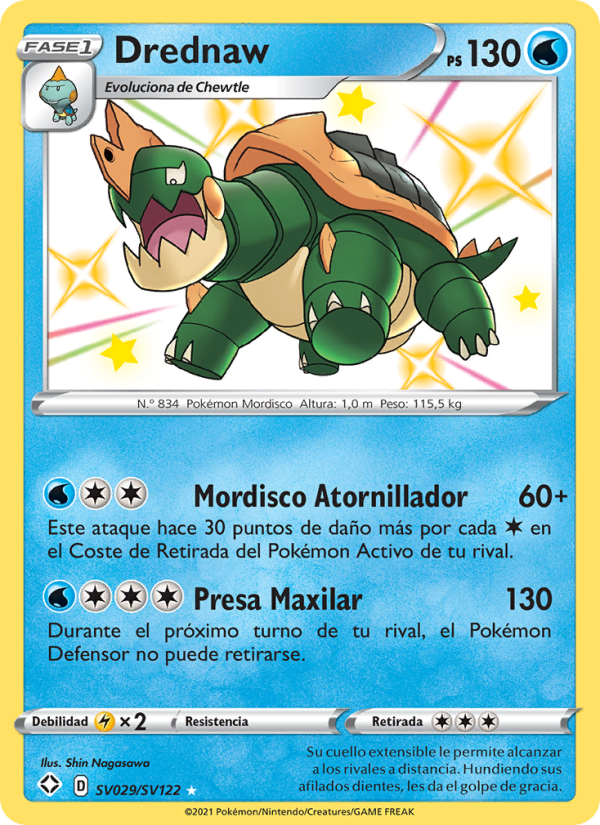 Drednaw SV029 — Glänzendes Schicksal (Spanish Pokémon TCG card)