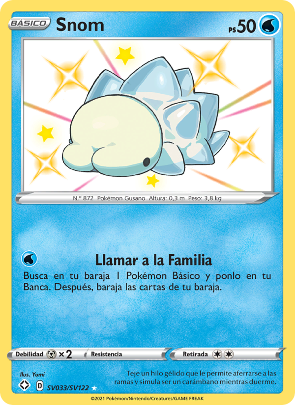 Snom SV033 — Glänzendes Schicksal (Spanish Pokémon TCG card)