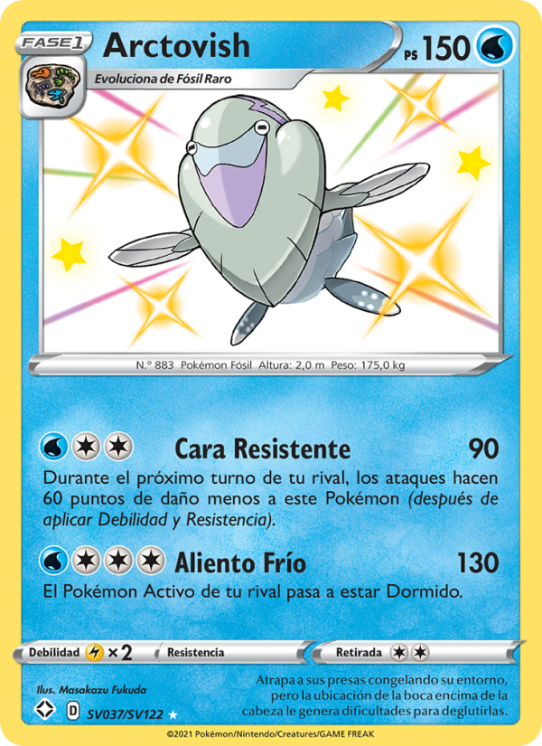 Arctovish SV037 — Glänzendes Schicksal (Spanish Pokémon TCG card)