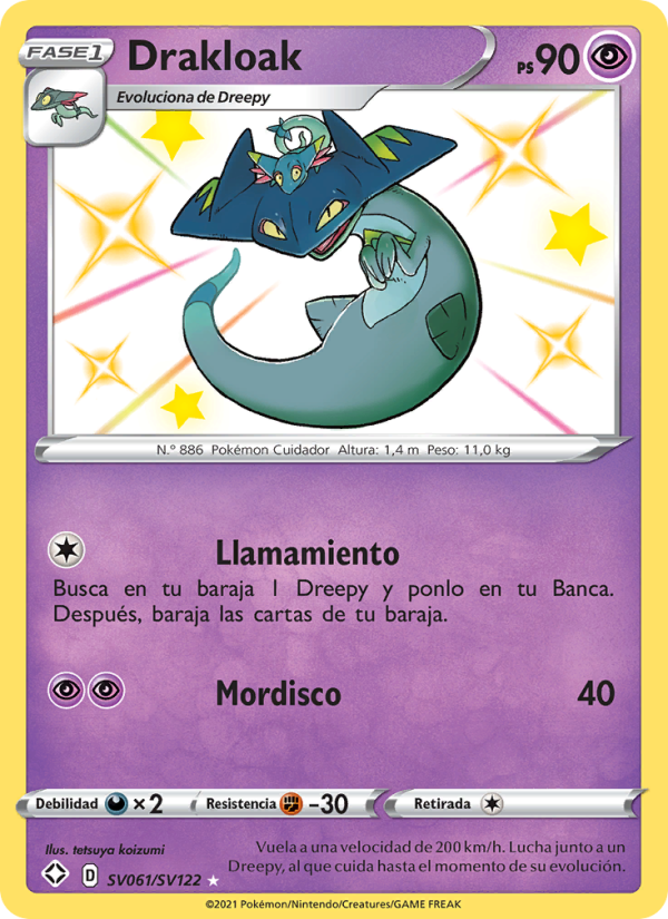 Drakloak SV061 — Glänzendes Schicksal (Spanish Pokémon TCG card)