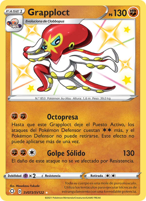 Grapploct SV073 — Glänzendes Schicksal (Spanish Pokémon TCG card)