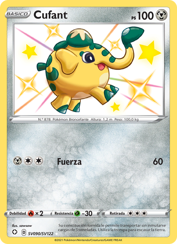 Cufant SV090 — Glänzendes Schicksal (Spanish Pokémon TCG card)