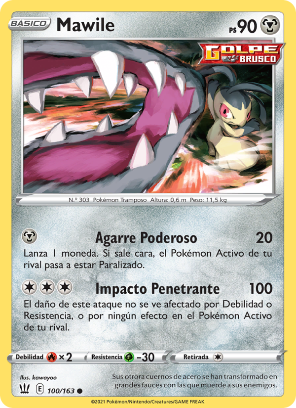 Mawile 100 — Battle Styles (Spanish Pokémon TCG card)