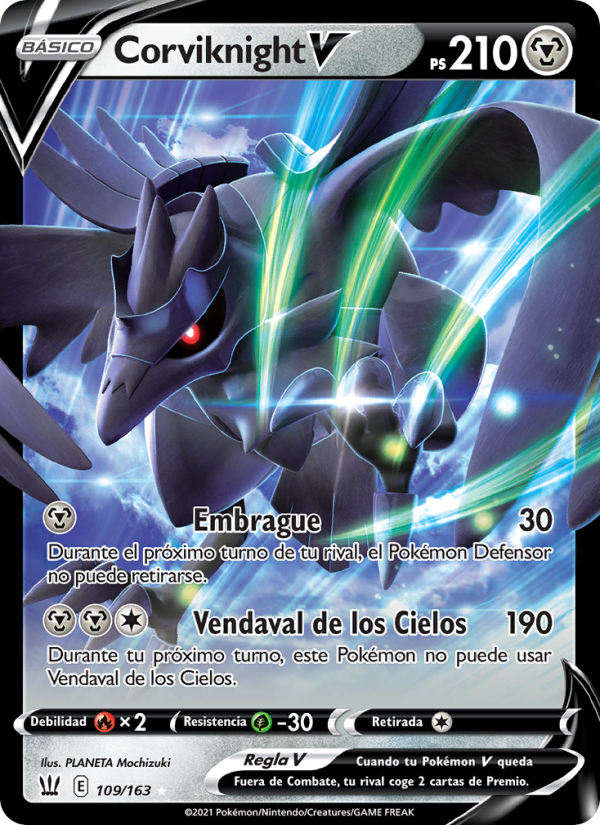 Corviknight V 109 — Battle Styles (Spanish Pokémon TCG card)