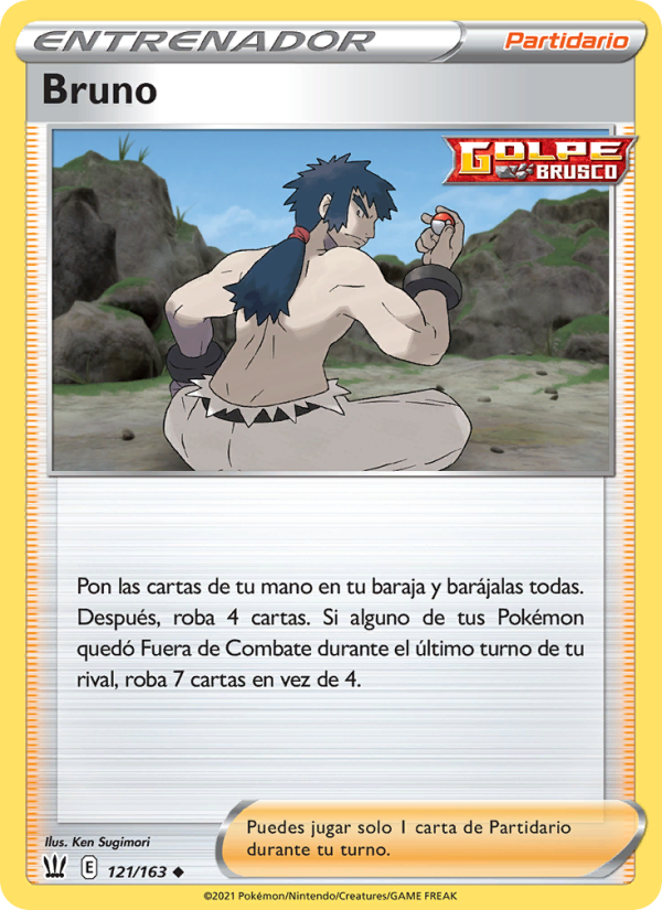 Bruno 121 — Battle Styles (Spanish Pokémon TCG card)
