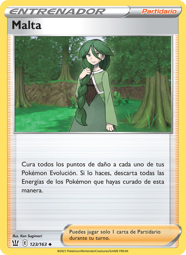 Malta 123 — Battle Styles (Spanish Pokémon TCG card)