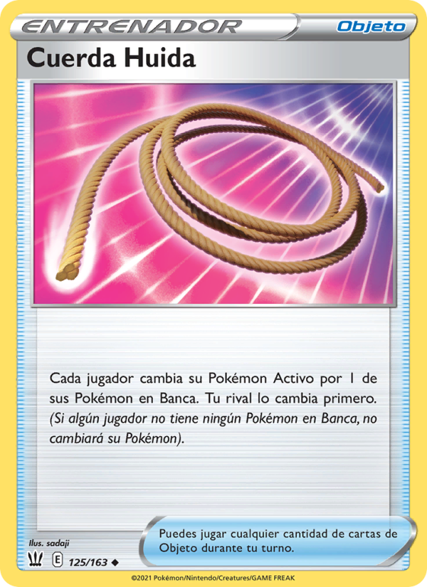 Cuerda Huida 125 — Battle Styles (Spanish Pokémon TCG card)