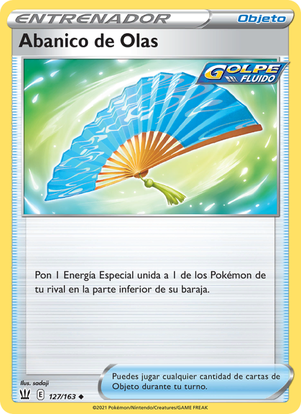 Abanico de Olas 127 — Battle Styles (Spanish Pokémon TCG card)