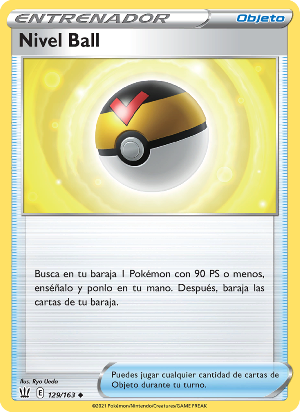 Nivel Ball 129 — Battle Styles (Spanish Pokémon TCG card)