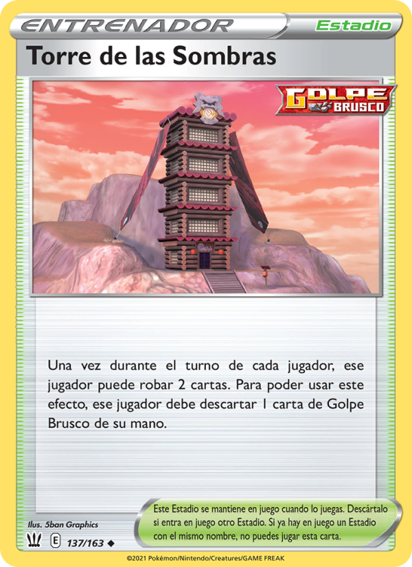 Torre de las Sombras 137 — Battle Styles (Spanish Pokémon TCG card)