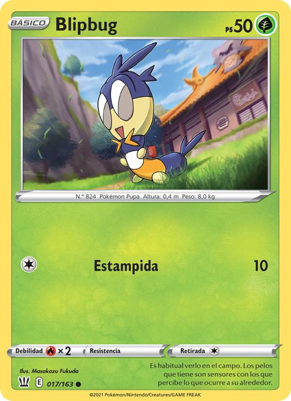 Blipbug 17 — Battle Styles (Spanish Pokémon TCG card)