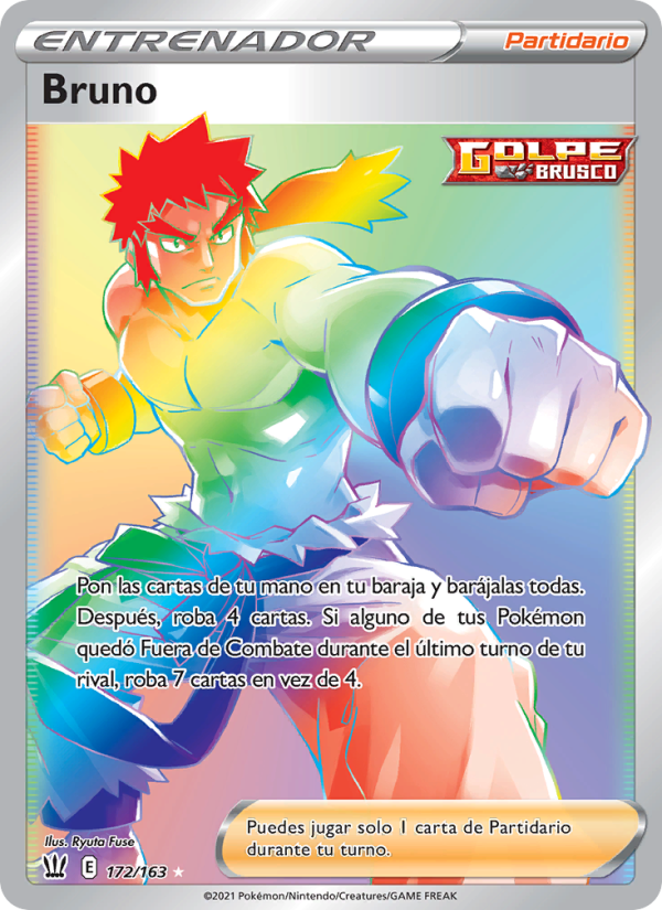 Bruno 172 — Battle Styles (Spanish Pokémon TCG card)