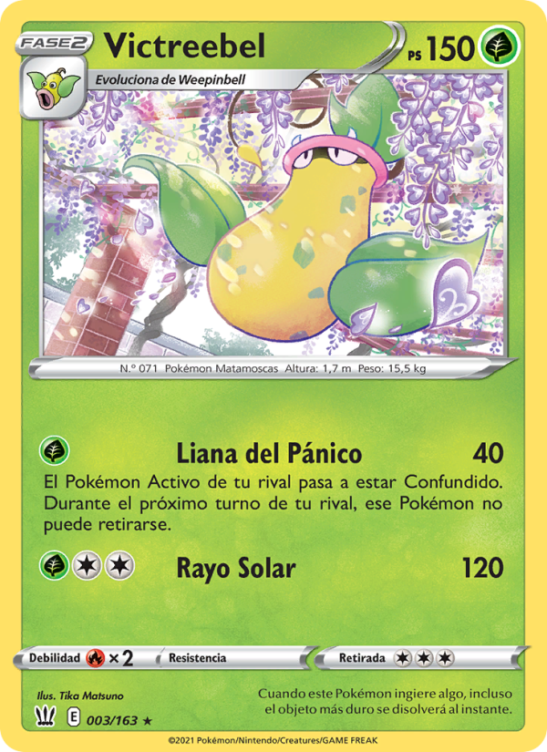 Victreebel 3 — Battle Styles (Spanish Pokémon TCG card)