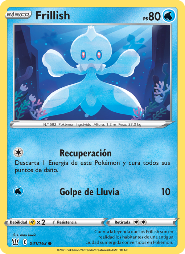 Frillish 41 — Battle Styles (Spanish Pokémon TCG card)