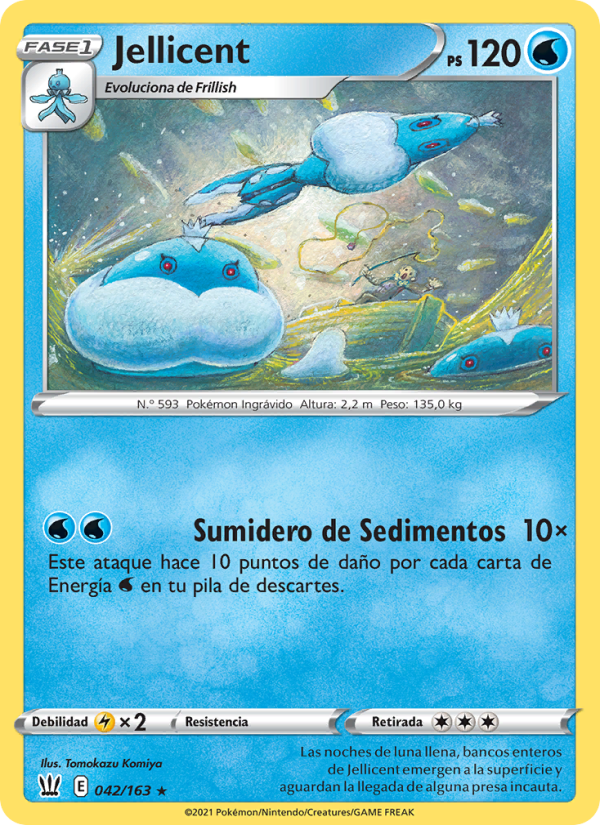 Jellicent 42 — Battle Styles (Spanish Pokémon TCG card)