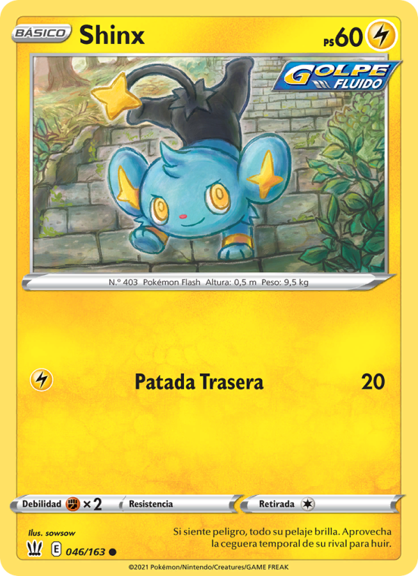 Shinx 46 — Battle Styles (Spanish Pokémon TCG card)