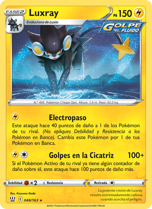 Luxray 48 — Battle Styles (Spanish Pokémon TCG card)