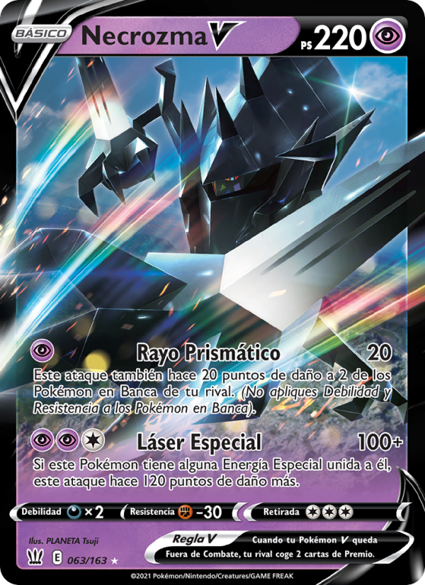Necrozma V 63 — Battle Styles (Spanish Pokémon TCG card)