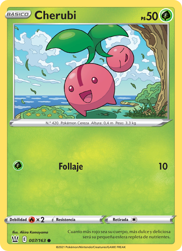 Cherubi 7 — Battle Styles (Spanish Pokémon TCG card)