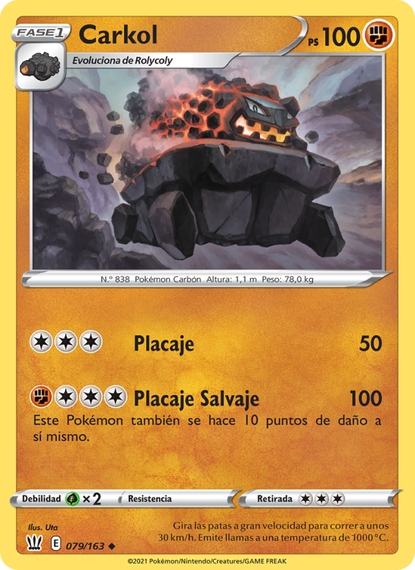 Carkol 79 — Battle Styles (Spanish Pokémon TCG card)