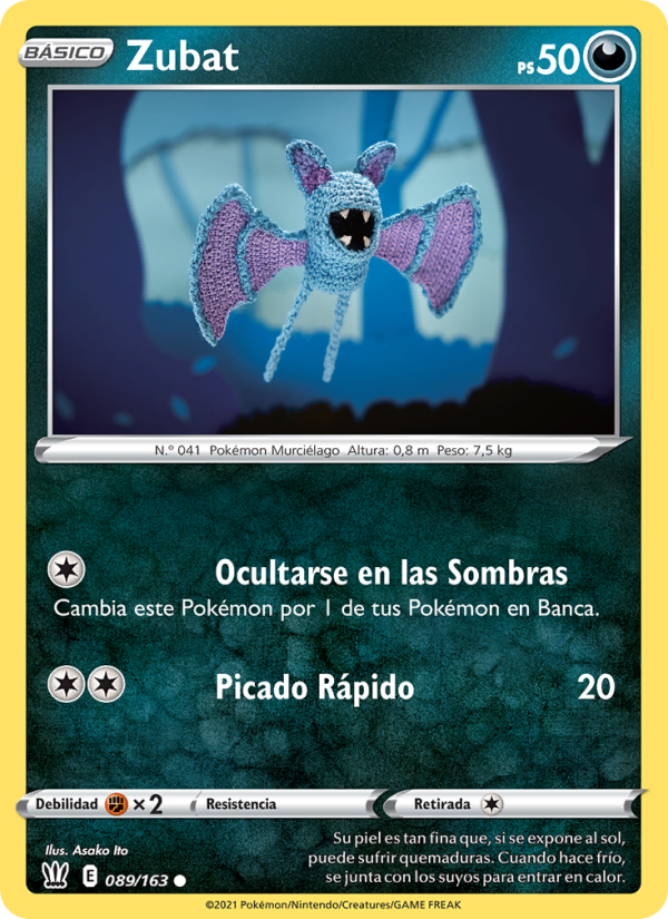 Zubat 89 — Battle Styles (Spanish Pokémon TCG card)