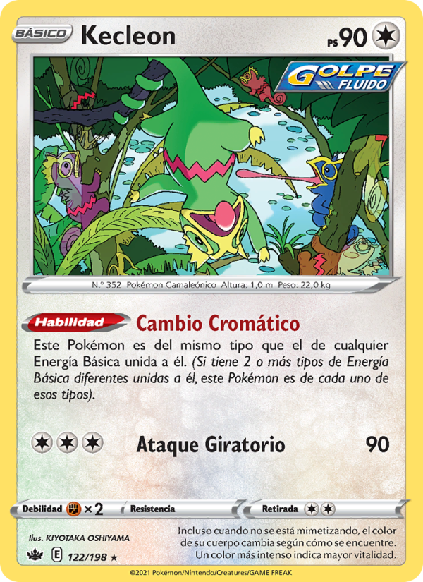 Kecleon 122 — Chilling Reign (Spanish Pokémon TCG card)