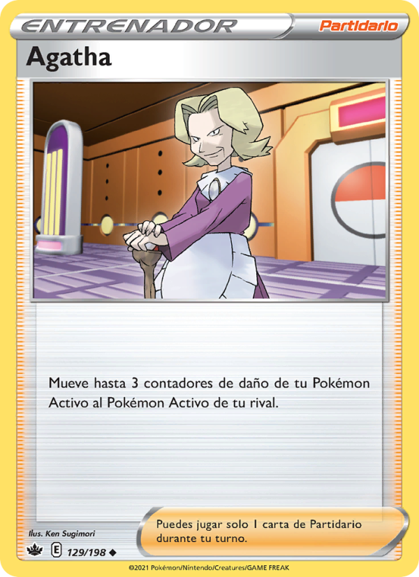 Agatha 129 — Chilling Reign (Spanish Pokémon TCG card)