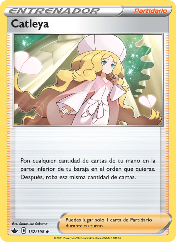 Catleya 132 — Chilling Reign (Spanish Pokémon TCG card)