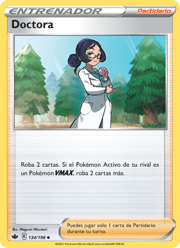 Doctora 134 — Chilling Reign (Spanish Pokémon TCG card)