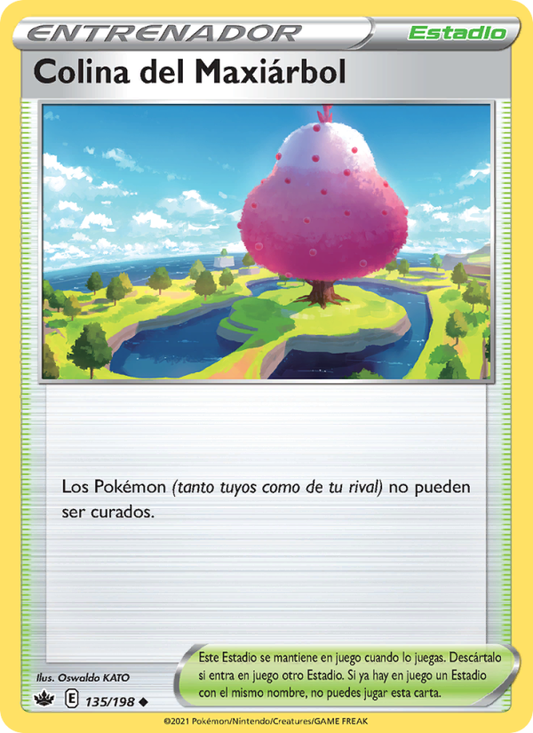 Colina del Maxiárbol 135 — Chilling Reign (Spanish Pokémon TCG card)