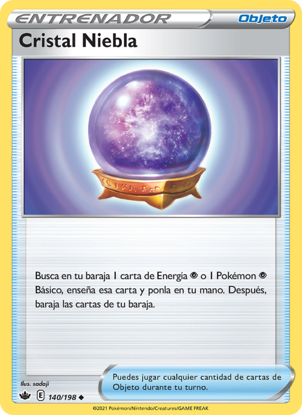 Cristal Niebla 140 — Chilling Reign (Spanish Pokémon TCG card)