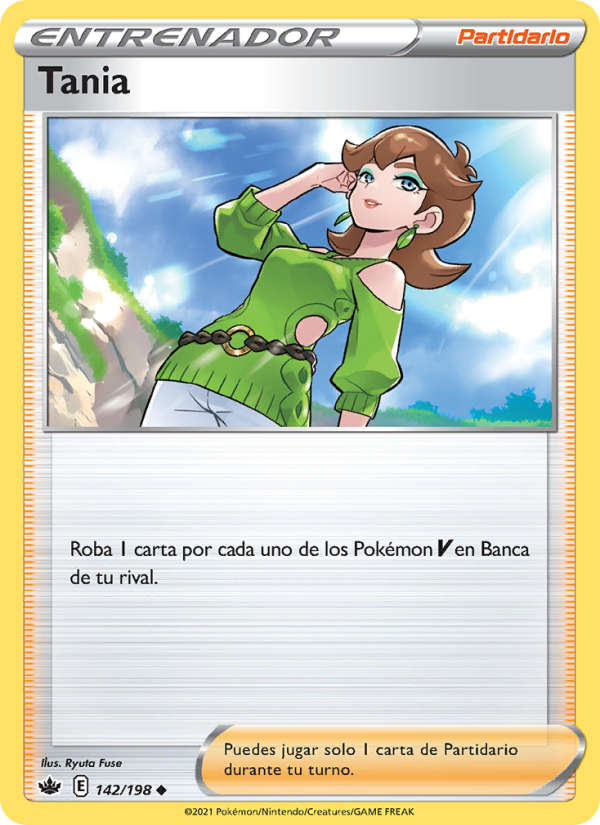 Tania 142 — Chilling Reign (Spanish Pokémon TCG card)