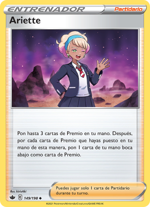 Ariette 149 — Chilling Reign (Spanish Pokémon TCG card)