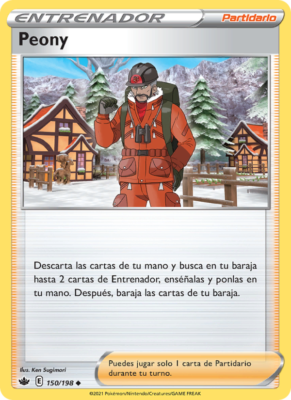 Peony 150 — Chilling Reign (Spanish Pokémon TCG card)