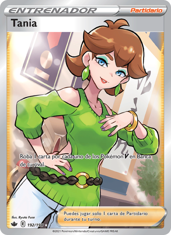 Tania 192 — Chilling Reign (Spanish Pokémon TCG card)