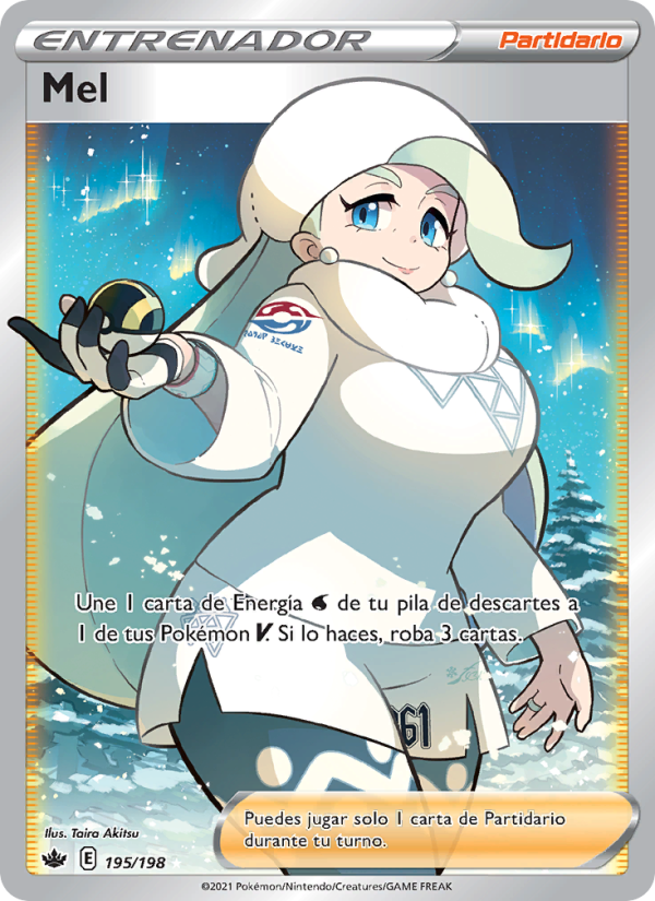 Mel 195 — Chilling Reign (Spanish Pokémon TCG card)