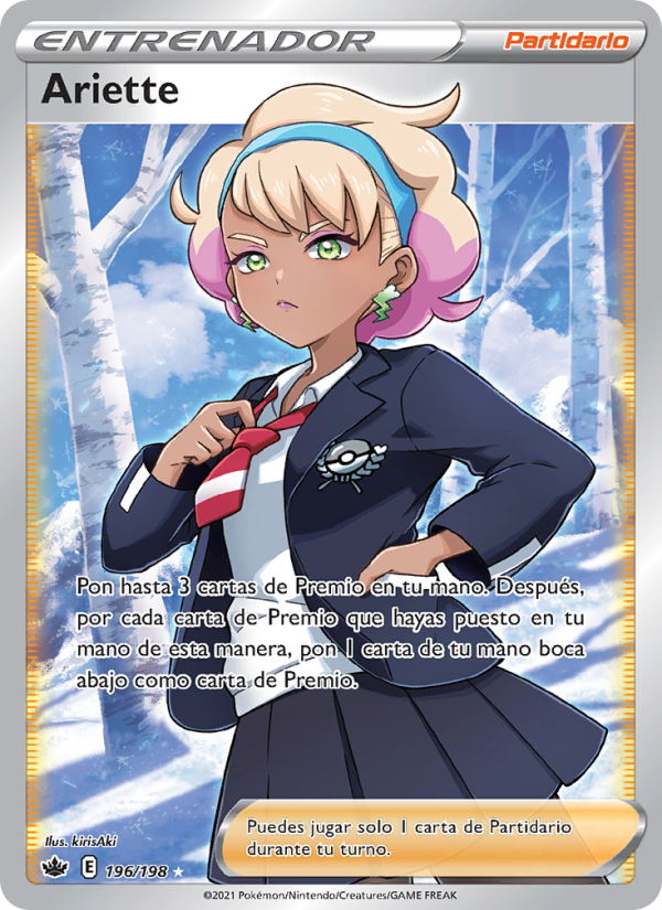 Ariette 196 — Chilling Reign (Spanish Pokémon TCG card)
